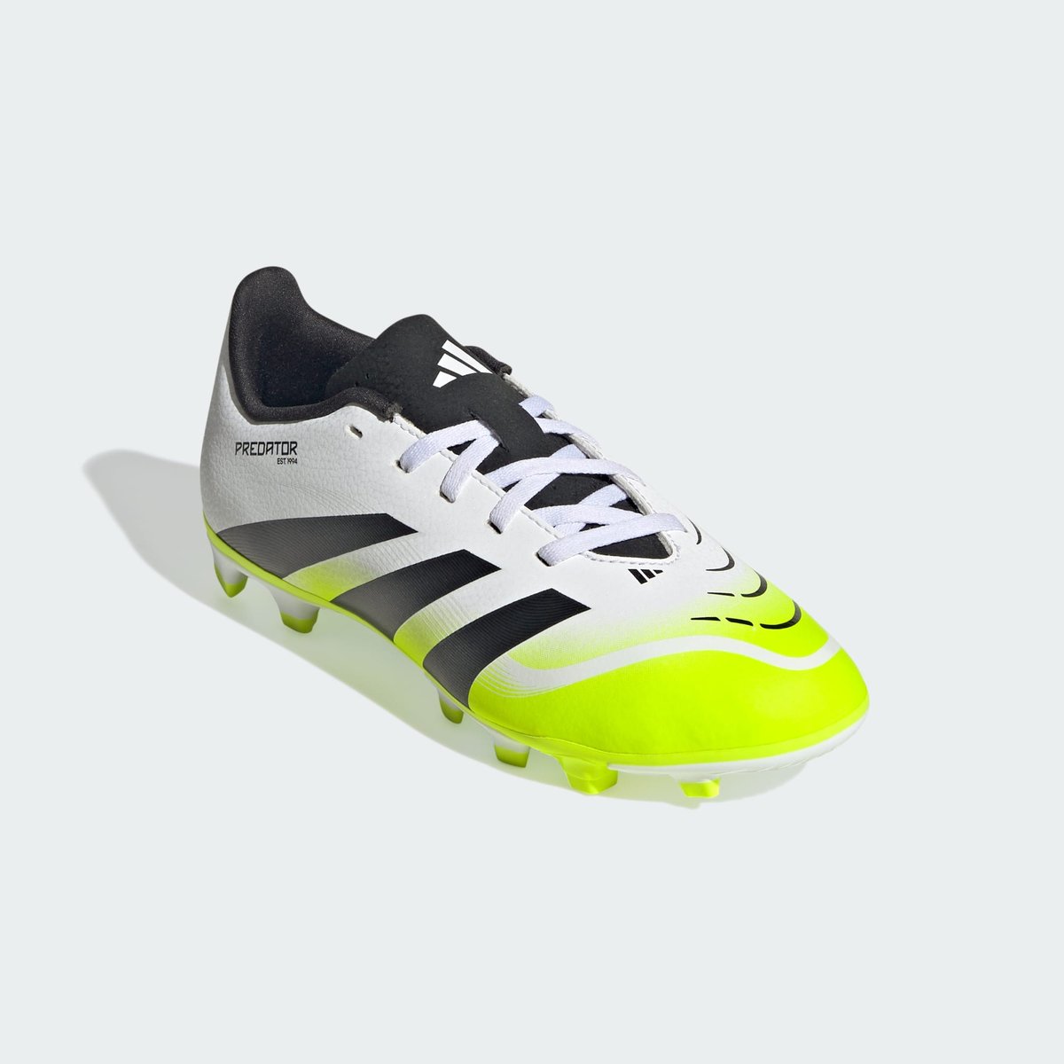 Chaussure Predator Club Terrain Souple/Multi-Surfaces Enfants cloud white / core black / lucid lemon, adidas Performance