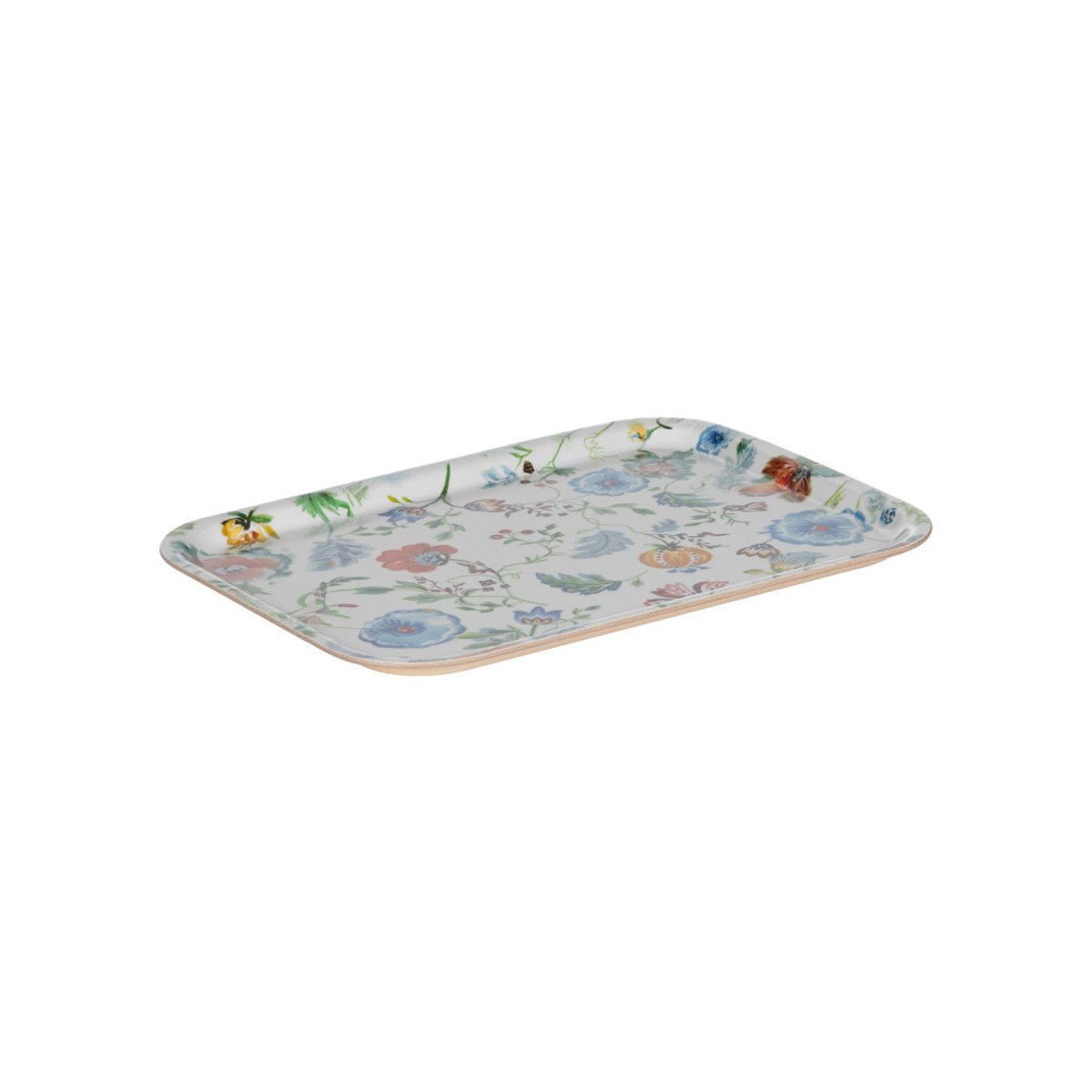 Plateau rectangulaire Camelia 27cm x 20cm multicolore, TABLE PASSION
