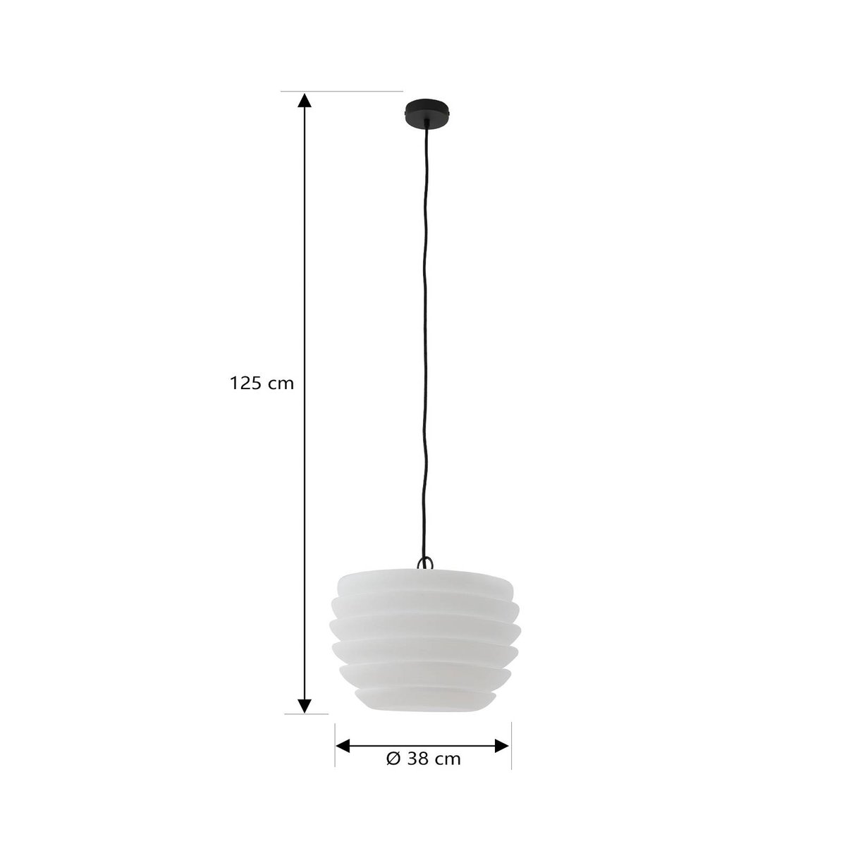 Luminaire extérieur  moderne, Arona blanc, noir, LINDBY