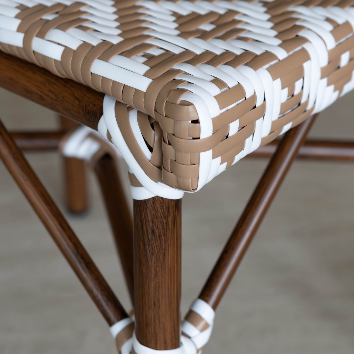 Lot de 2 chaises de table effet rotin naturel, SCALA beige, NOW'S HOME