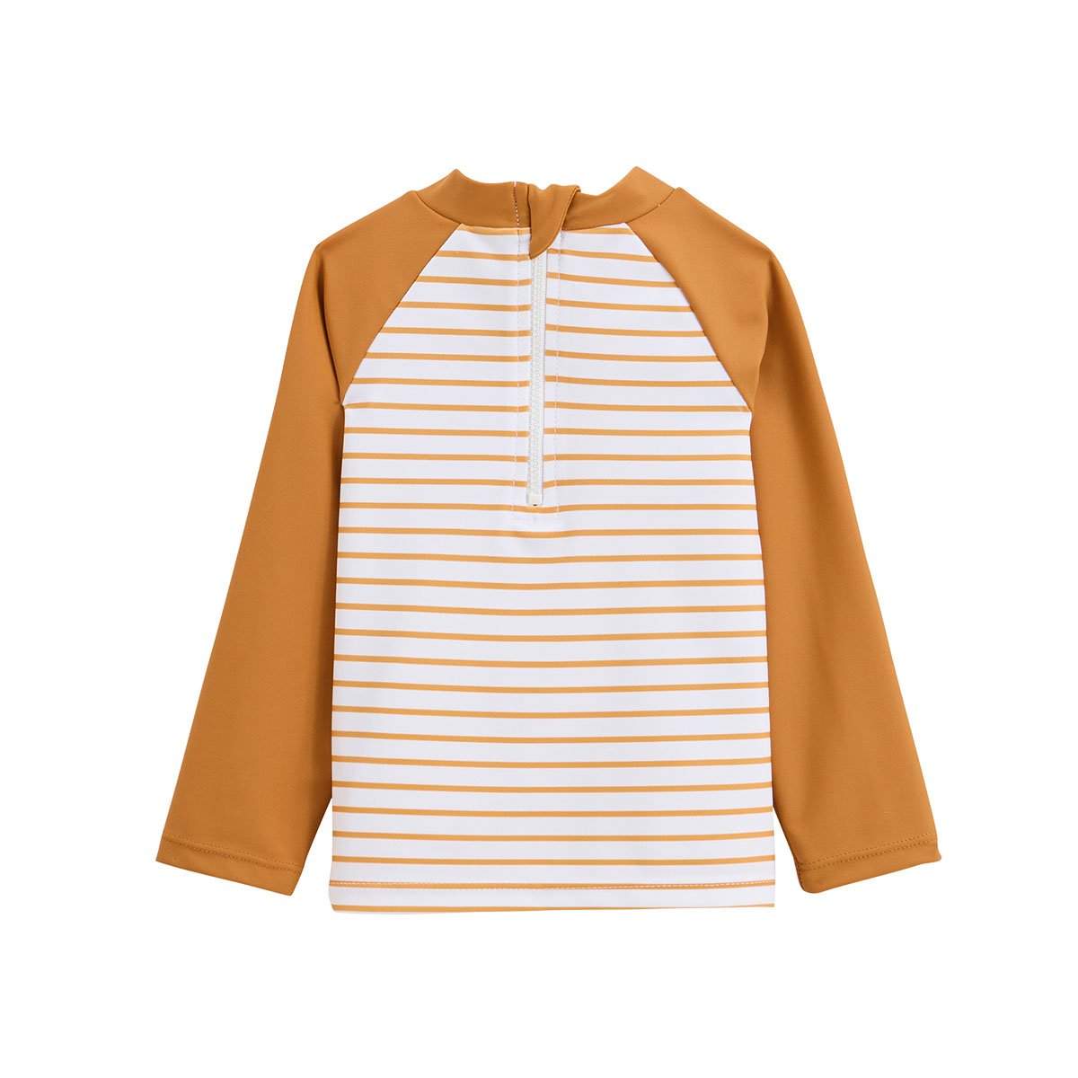 Maillot de bain bébé 2 pièces t-shirt de protection UV et boxer Mio camel, PETIT BEGUIN