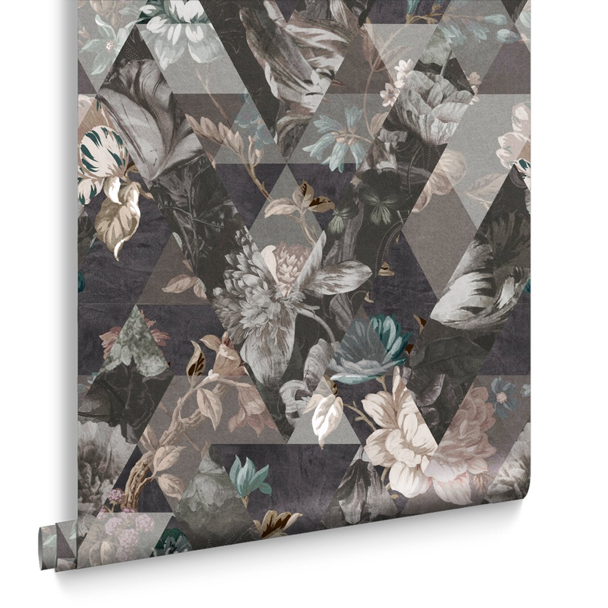 Papier peint Timepiece MoonStone gris, GRAHAM ET BROWN