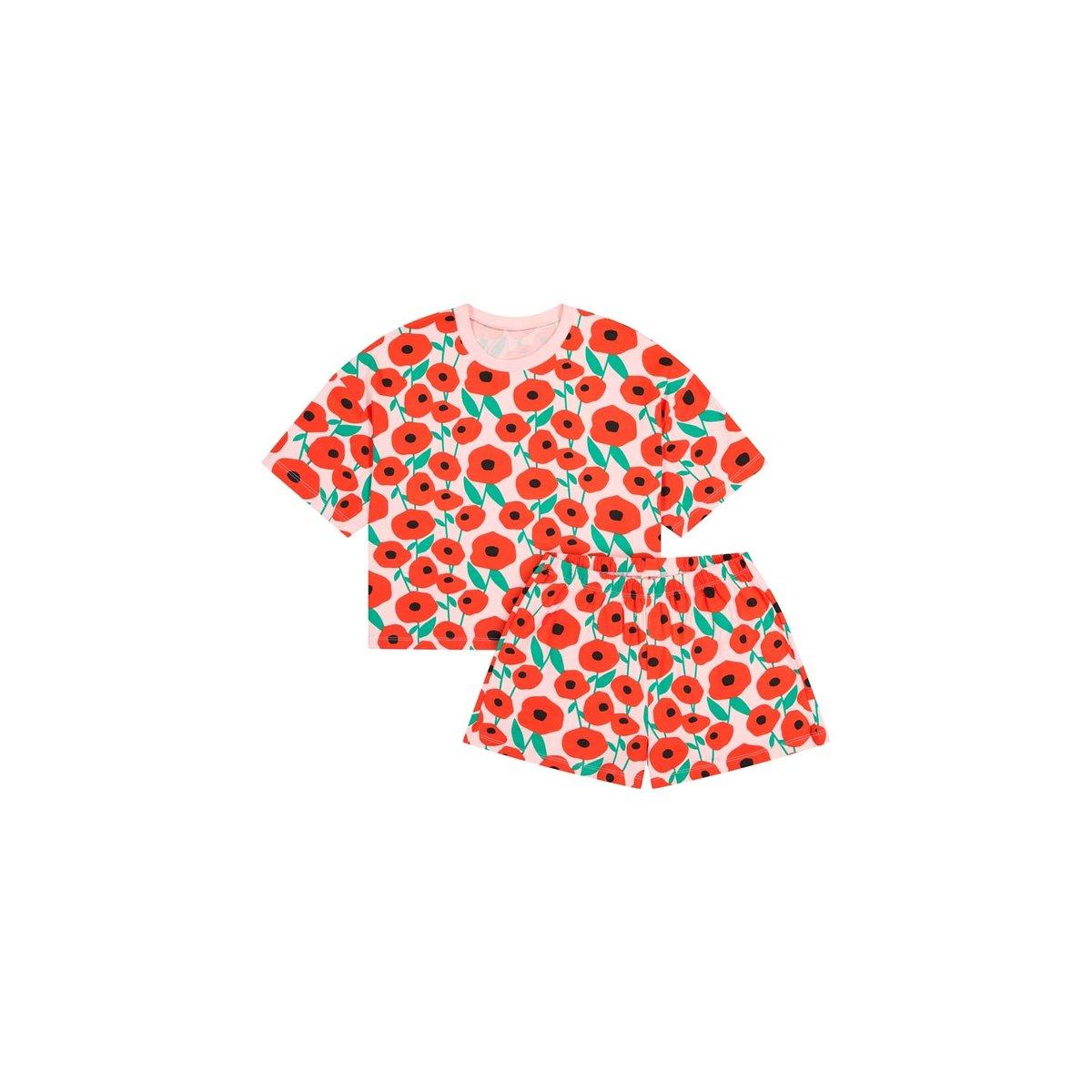 Pyjama enfant coton imprimé bleu rayures, WE ARE JOLIES