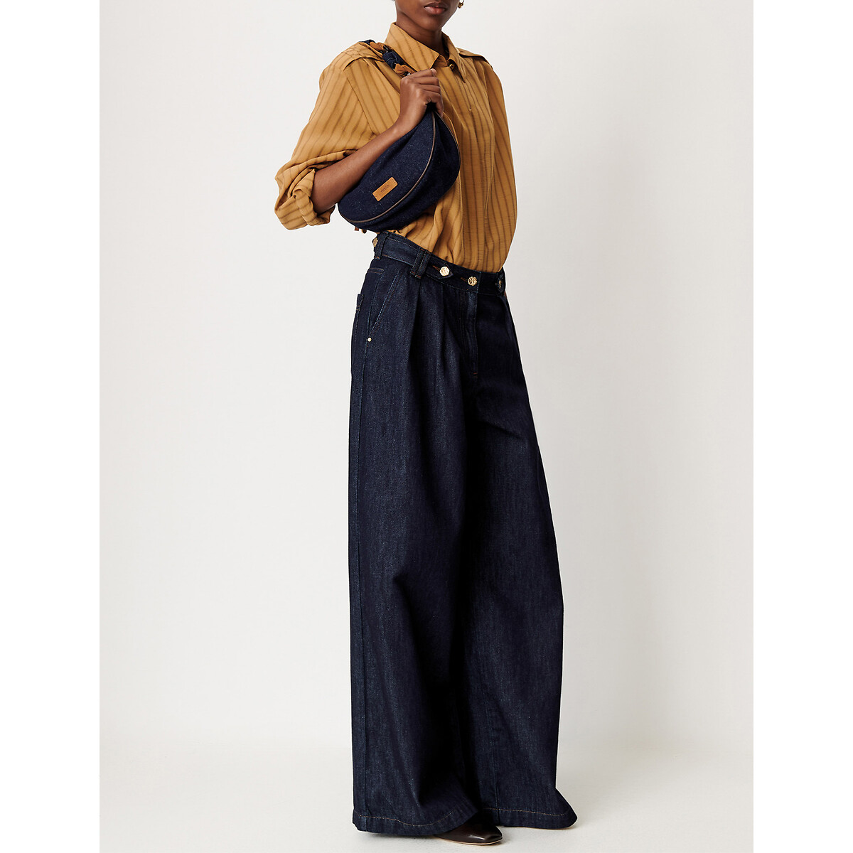 Jean large à pinces, DIEVO denim brut, SESSUN