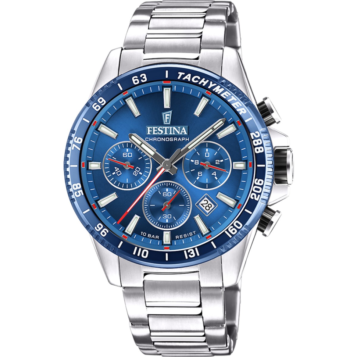 Montre Analogique  TIMELESS argenté bleu argenté, FESTINA