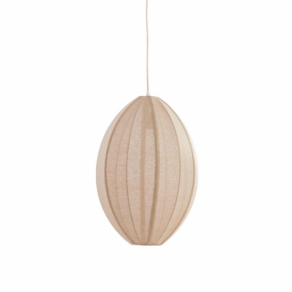 Lampe Suspendue Textiles MILATOS naturel, LIGHT & LIVING 