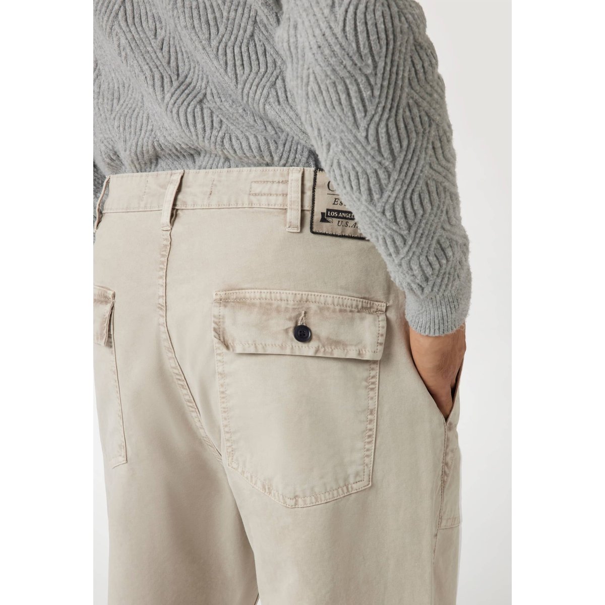 Jean Regular Taille Moyenne beige, GUESS