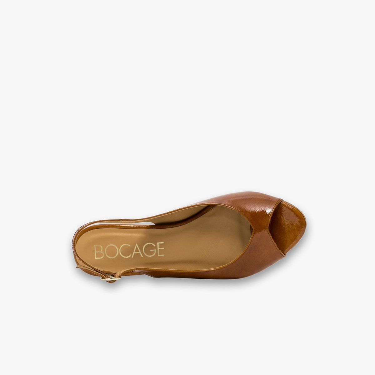 Escarpin en cuir DESIR camel, BOCAGE
