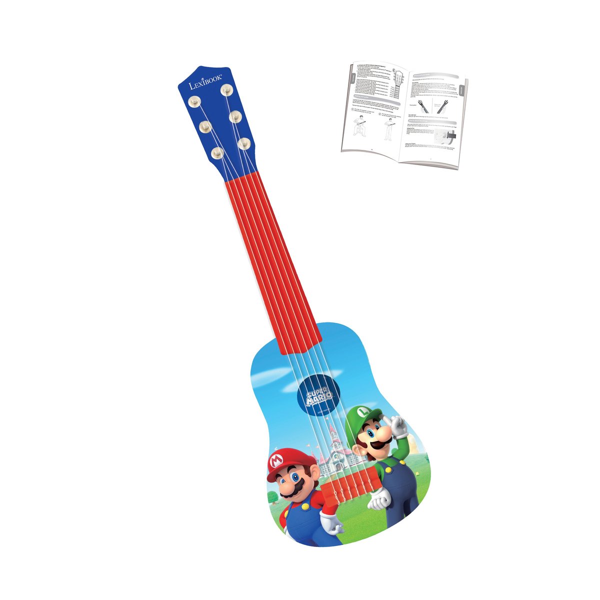 Ma Première Guitare Super Mario bleu, LEXIBOOK