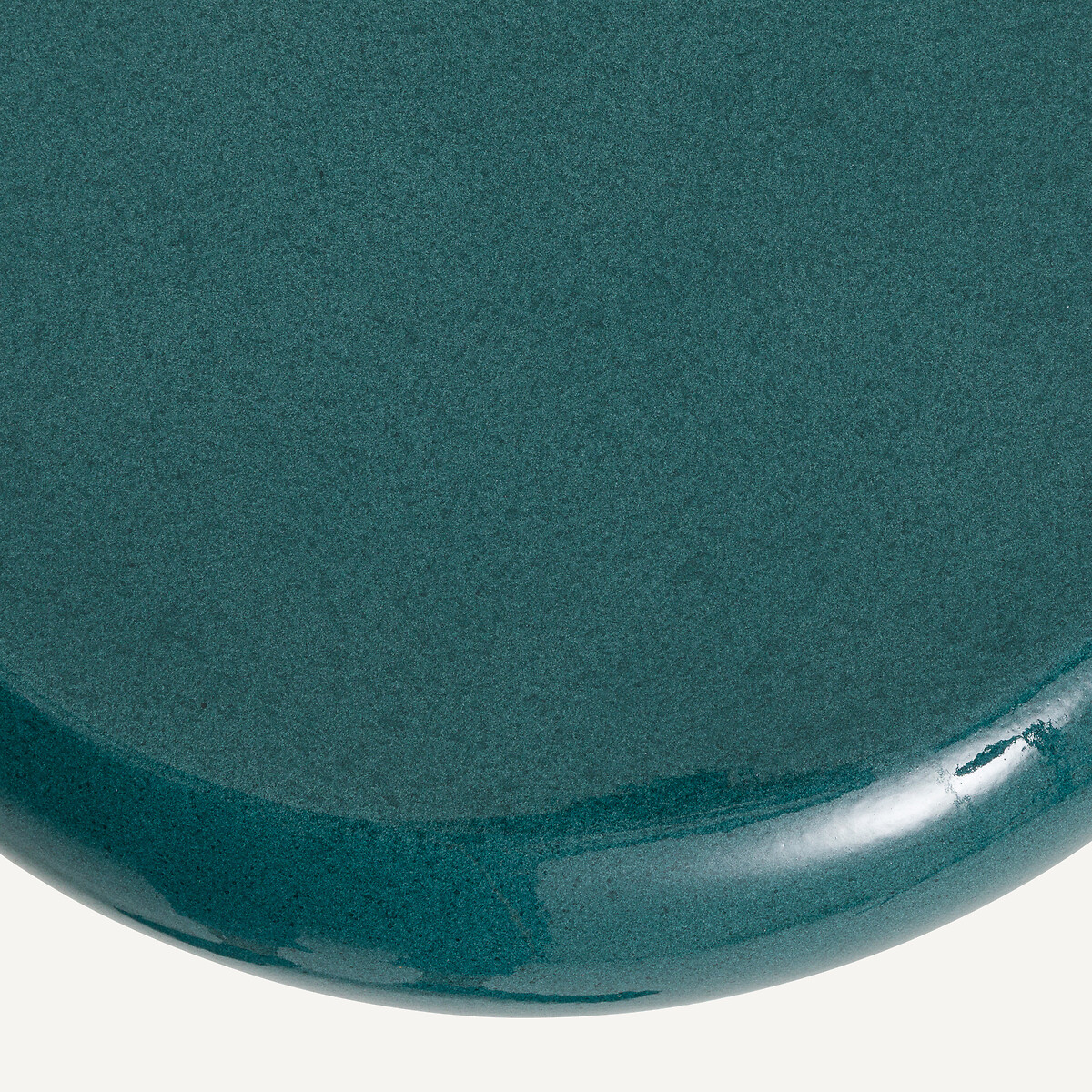 Bout de canapé de jardin, rond, en composite de ciment, GLAFOR bleu océan, AM.PM