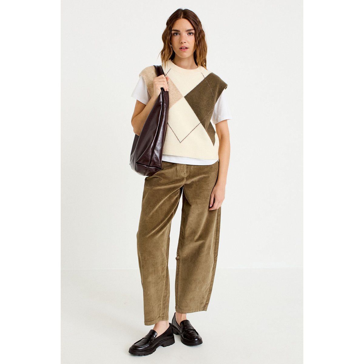 Pull sans manches ecru, CACHE CACHE
