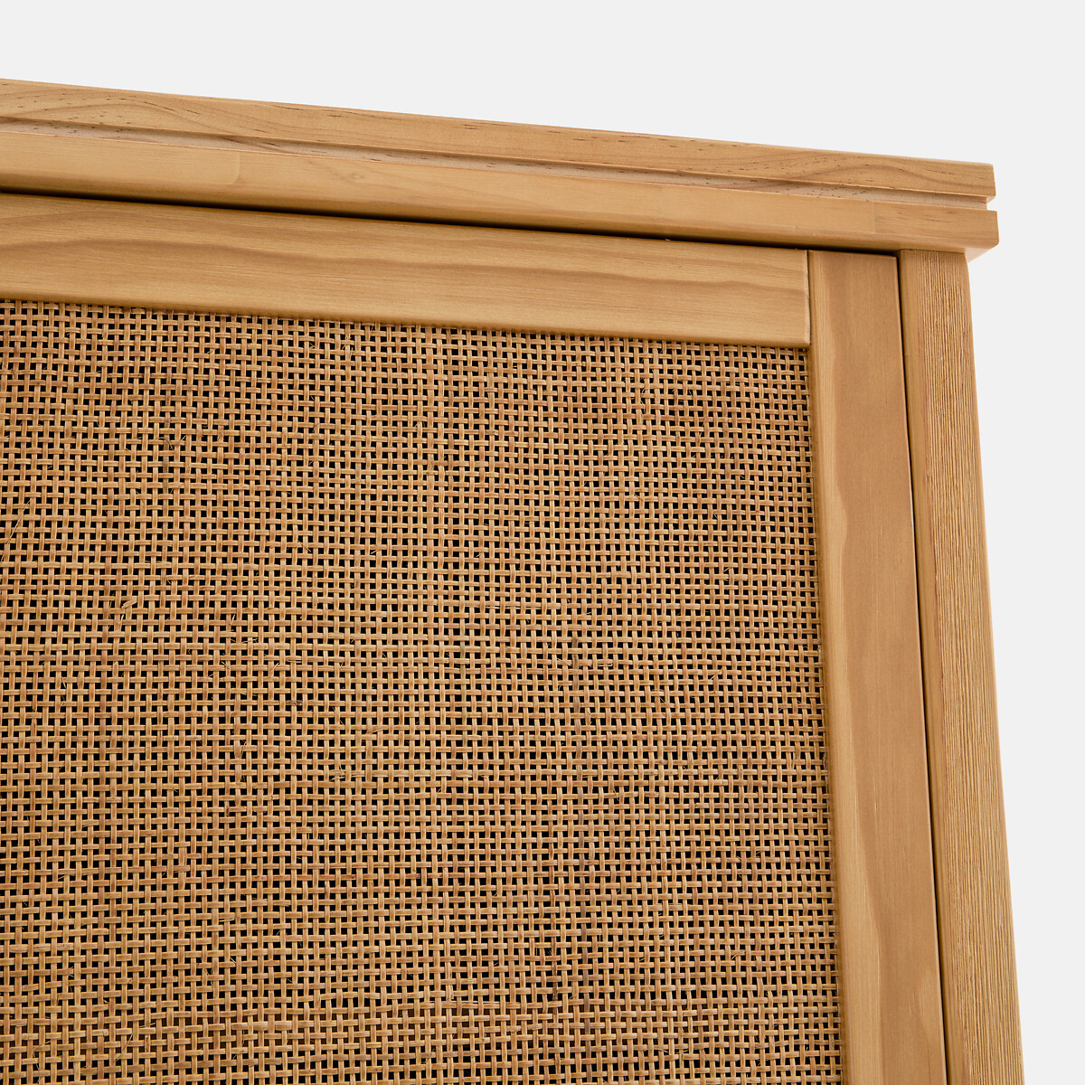 Armário de 3 portas, pinho maciço e cana de rattan, Gabin natural, LA REDOUTE INTERIEURS