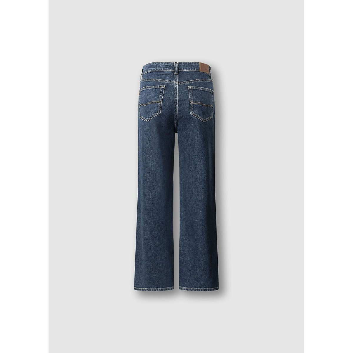 Jean droit taille haute LEXA stone wash bright blue, PEPE JEANS