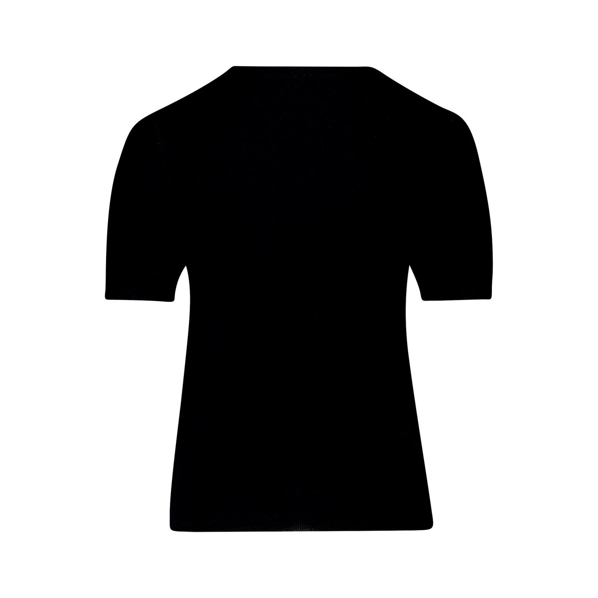 Pull-over en fine maille à encolure ronde noir, BETTY & CO
