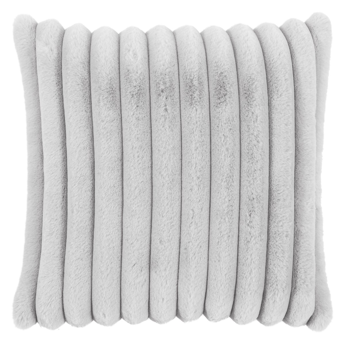 Housses de coussin douces imitation fourrure RAYA -Lot de 2 gris poudré, MAGMA HEIMTEX
