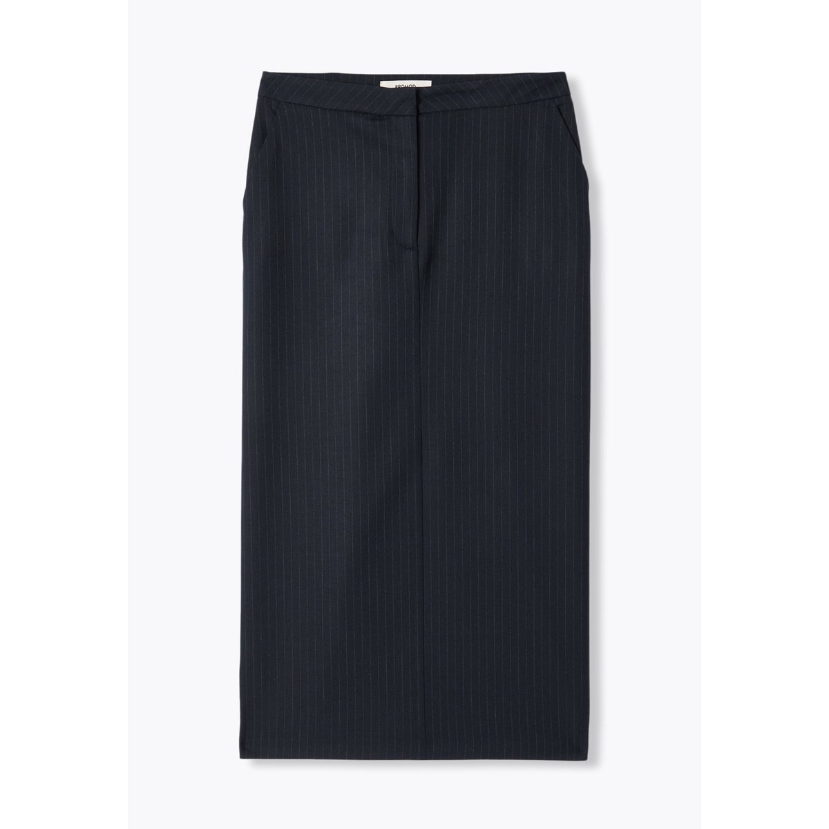 Jupe midi crayon rayée rayé marine, PROMOD