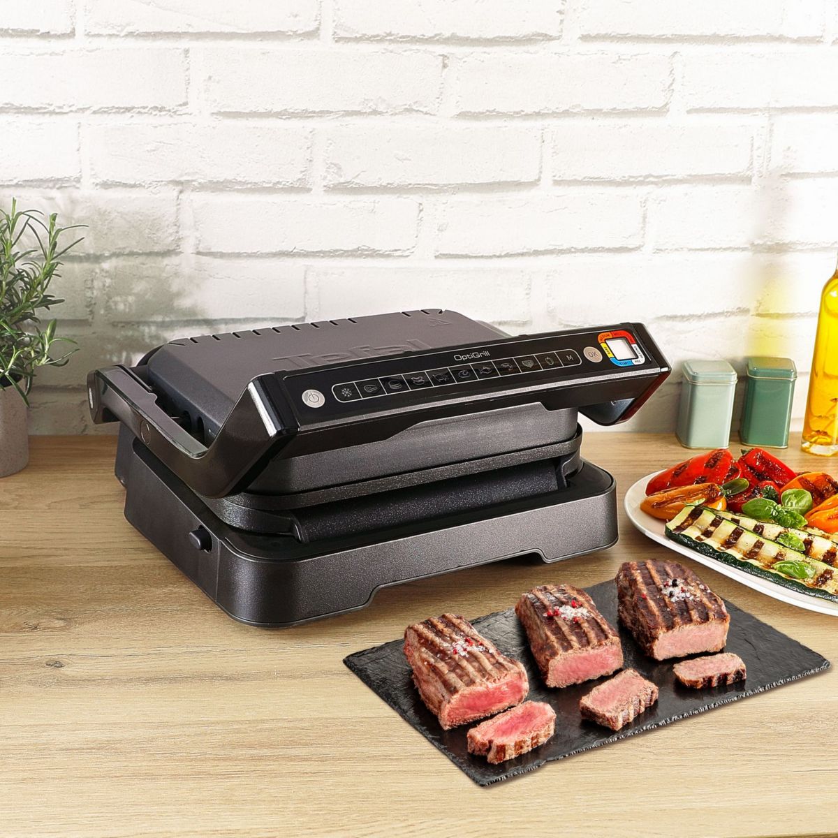 Plancha électrique OptiGrill GC7758E0 couleur unique, TEFAL