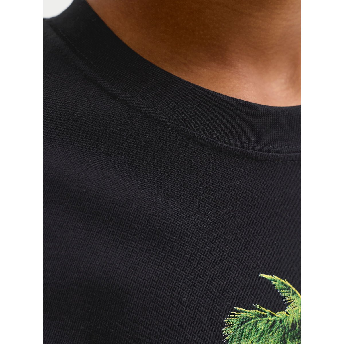 T-Shirt noire - black, JACK & JONES JUNIOR
