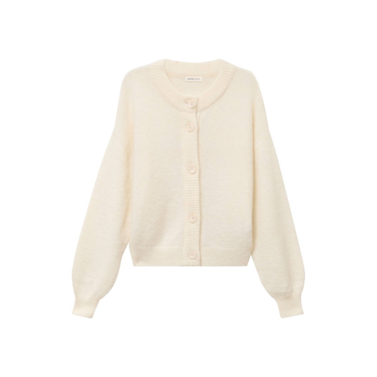 Gilet boutonné ecru, CACHE CACHE
