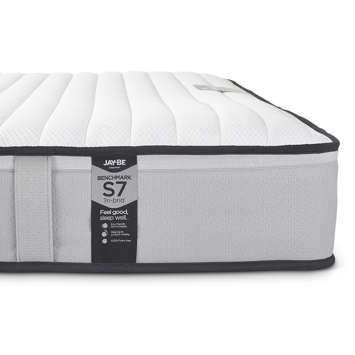 Jay-Be® Benchmark S7 Tri-brid Eco-Friendly Mattress grey, JAY-BE