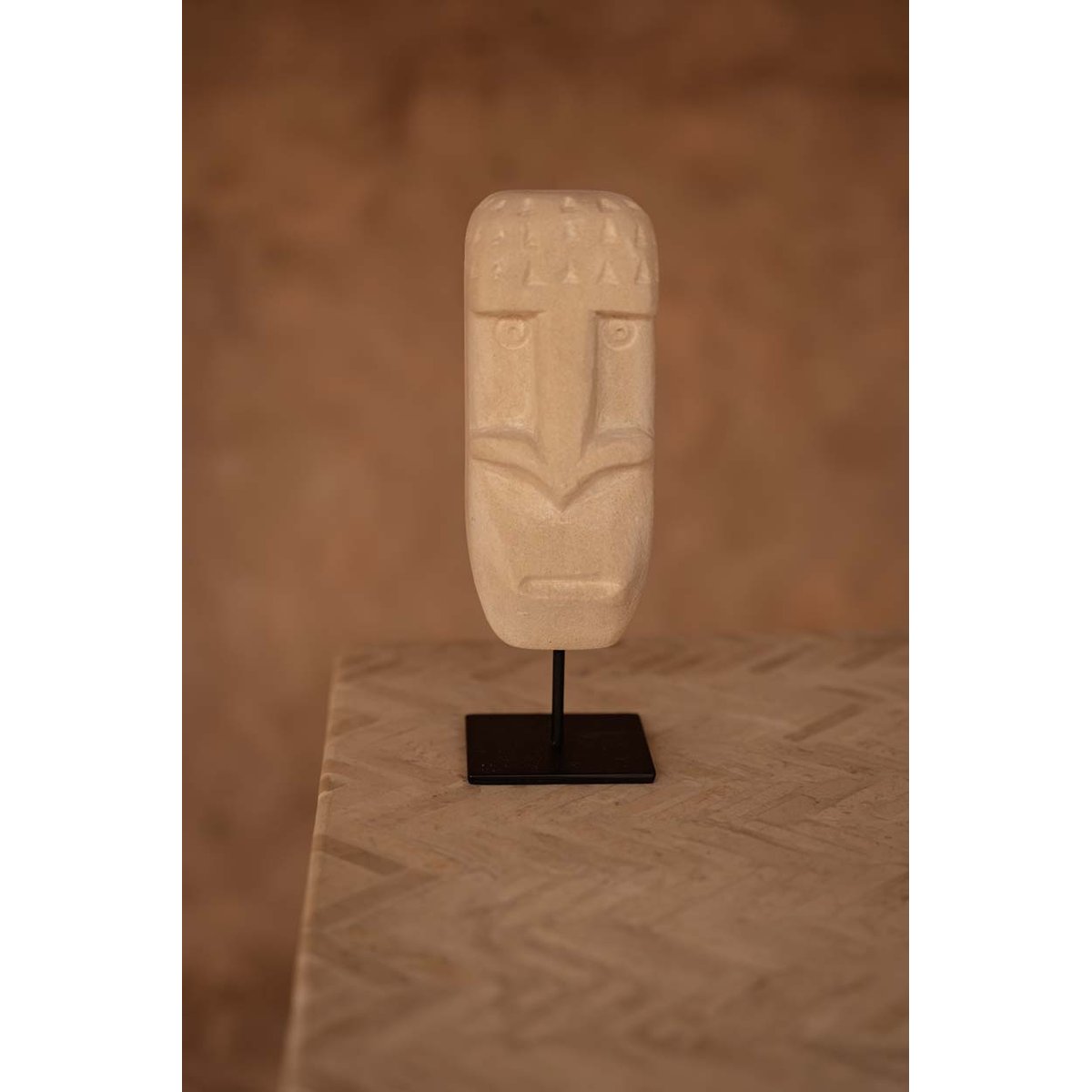 Statuette en grès SUMBA beige, BAZAR BIZAR