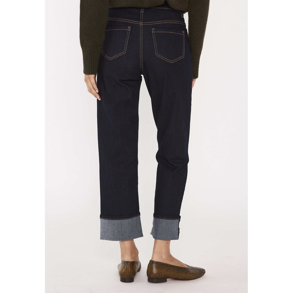Jean cropped à revers DELIA rinse, Maison 123