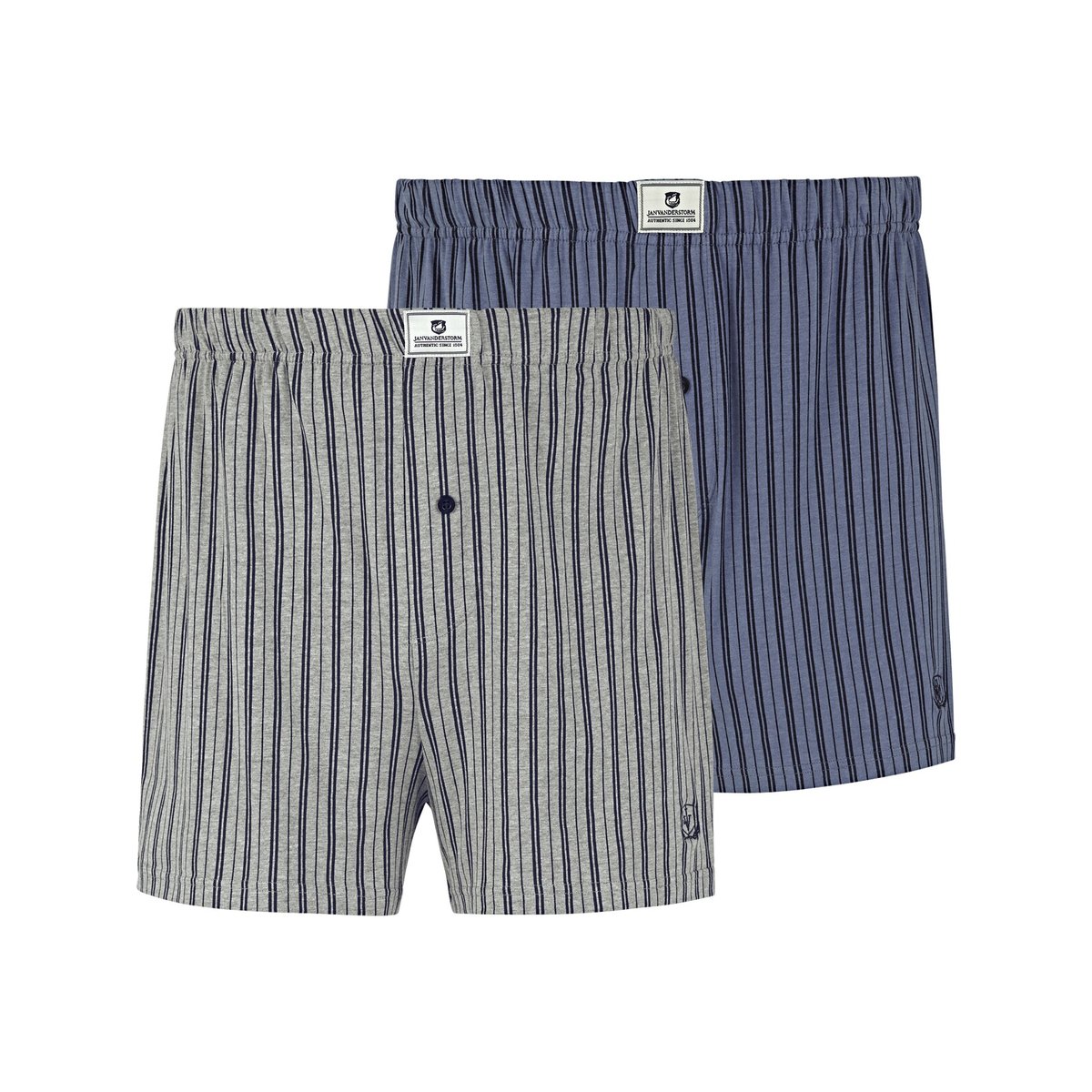 Lot de 2 caleçons THURE bleu gris, JAN VANDERSTORM