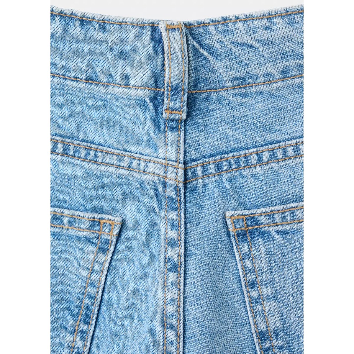 Jean wide leg double bouton bleu moyen, MANGO KIDS