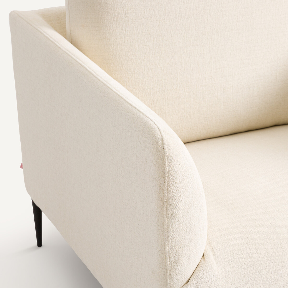Polyester fauteuil, Oscar, ontwerp Emmanuel Gallina ivoor, AM.PM X EMMANUEL GALLINA