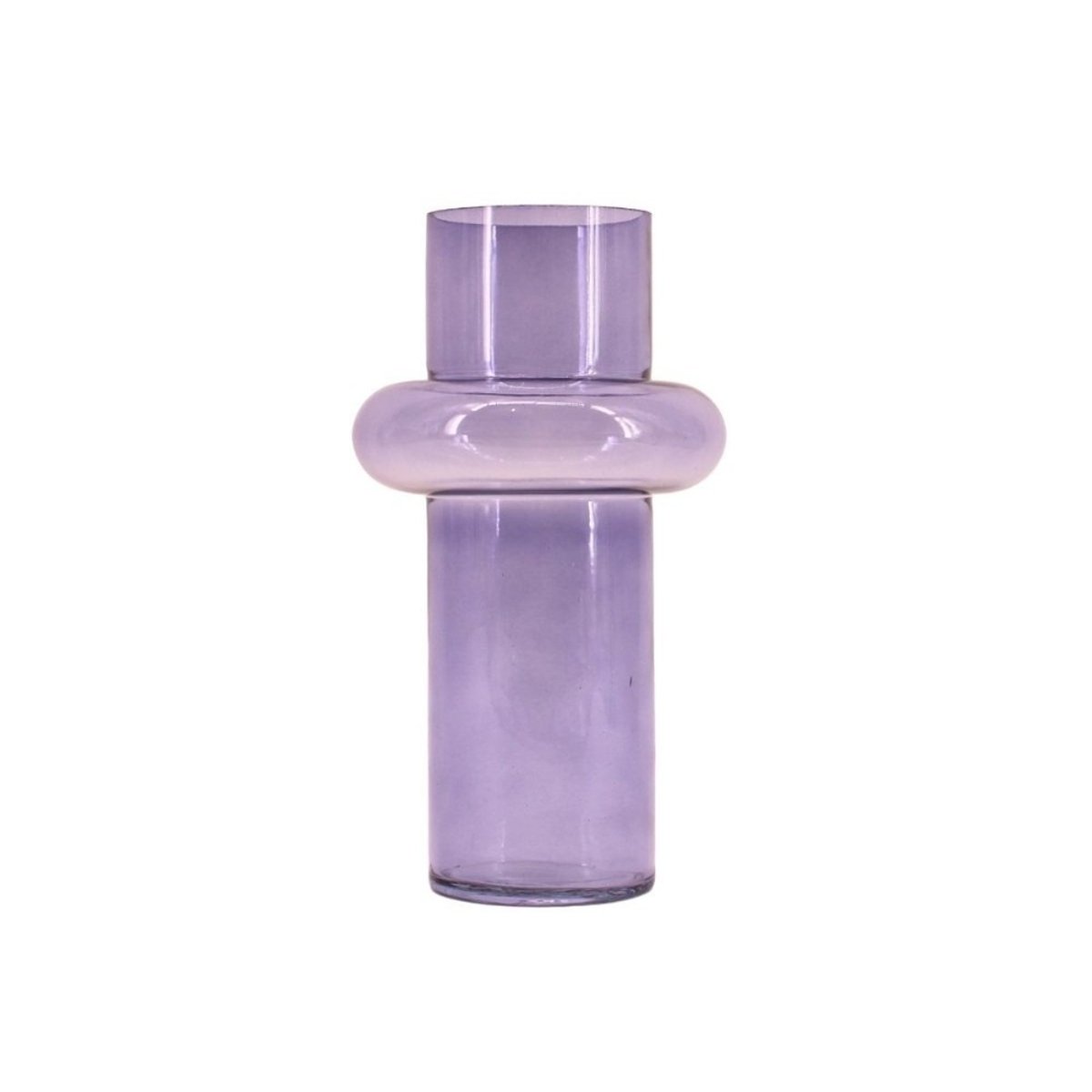 Vase anneau en verre, H31cm bleu, DECOSTAR
