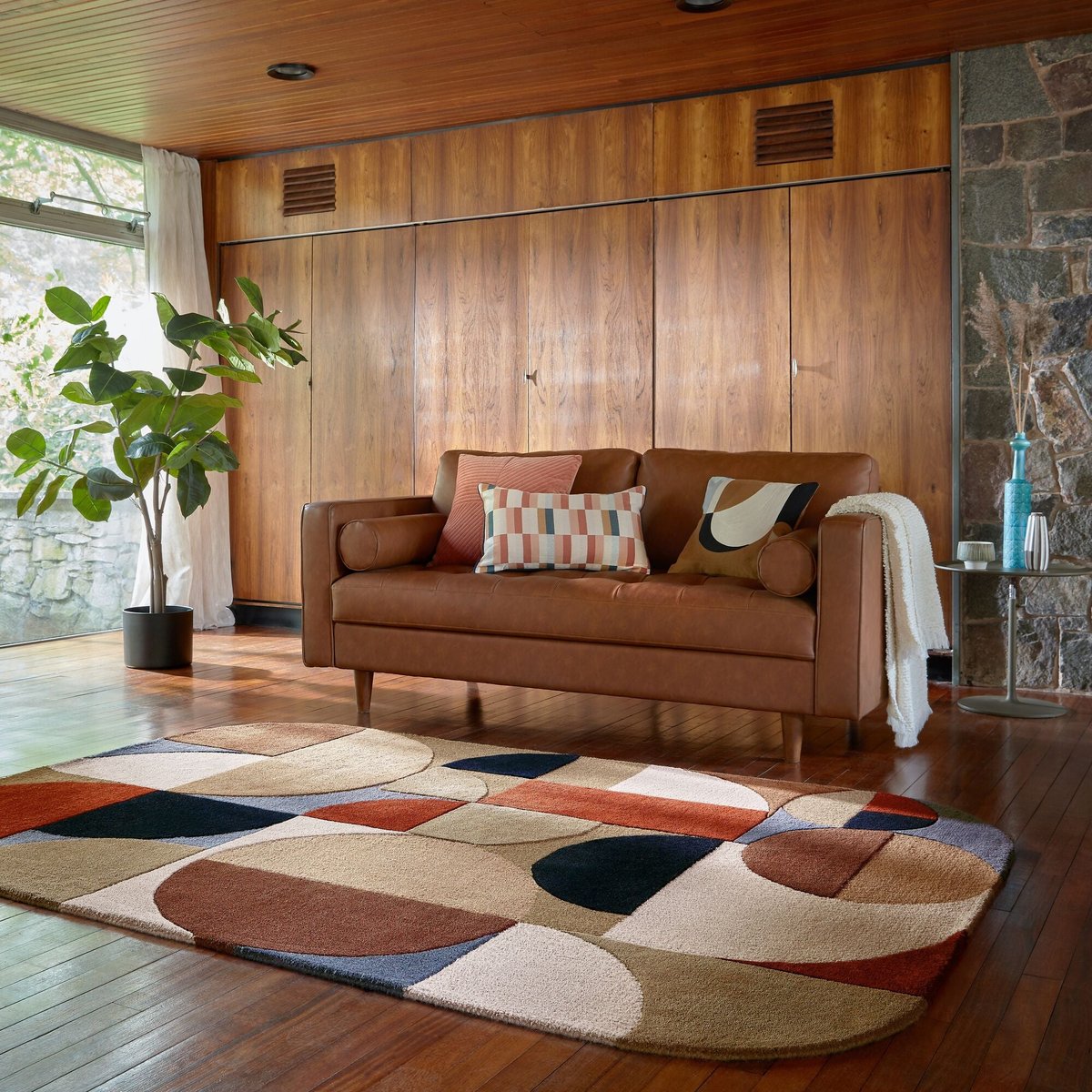 Tapis en laine MIA ARCH terracotta, FLAIR RUGS