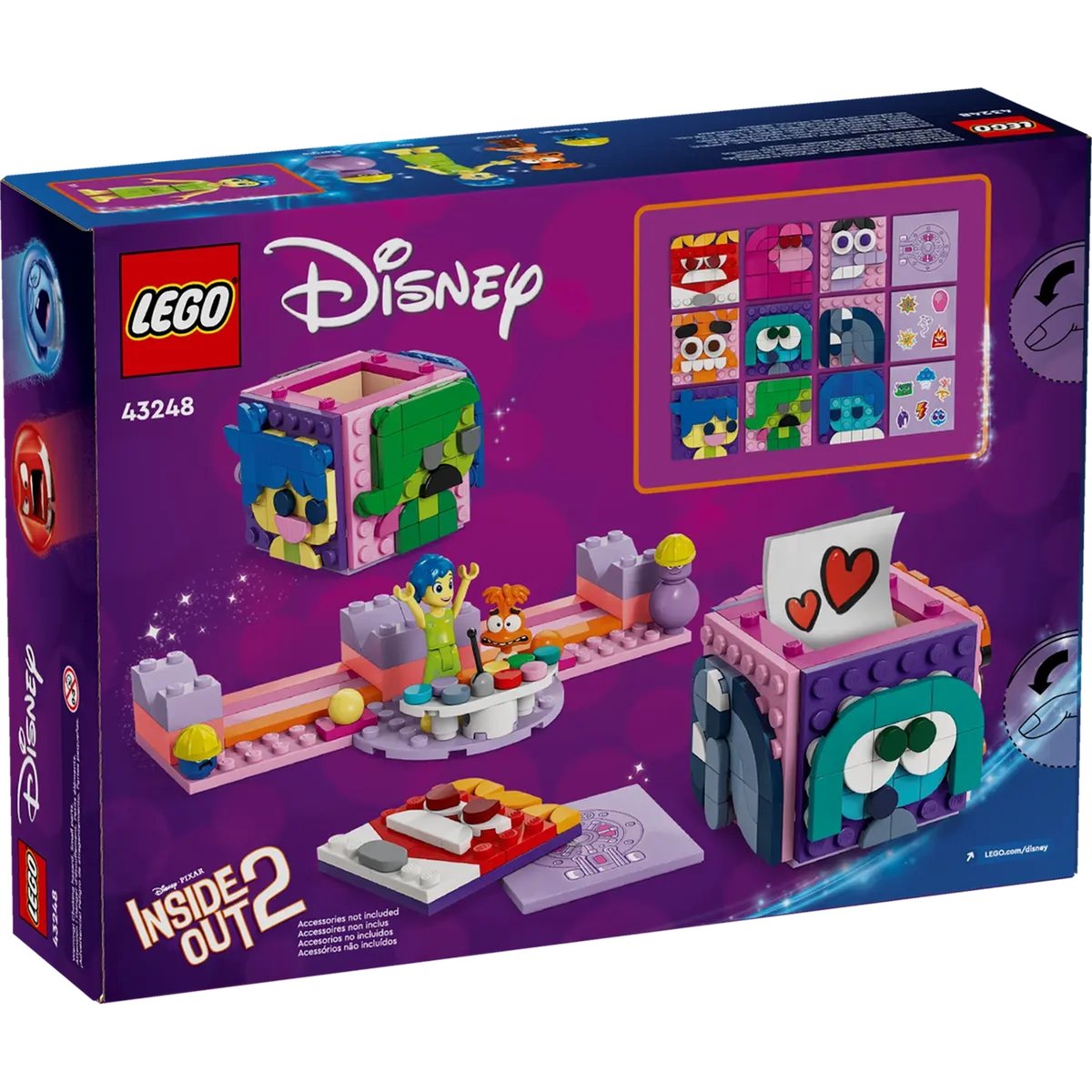 LEGO Disney Vice-Versa 2 - Les cubes des émotions 43248 pour enfants multicolore, LEGO