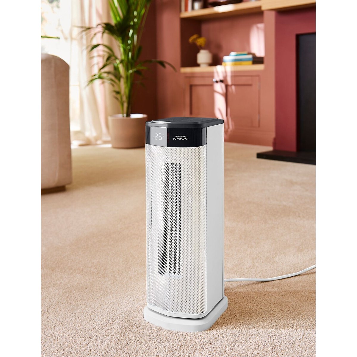 2KW Cermic Tower Fan Heater white, MORPHY RICHARDS