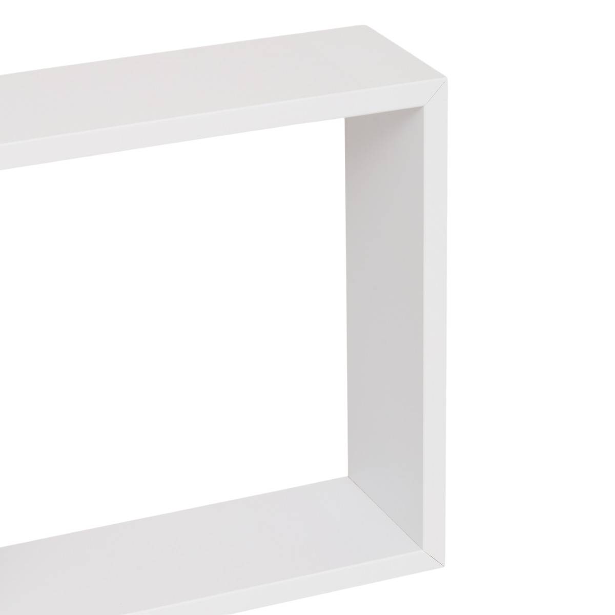 Lot de 3 grandes étagères murales cube FIXY blanc, 5FIVE SIMPLY SMART