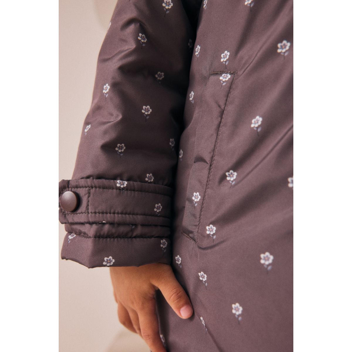 Manteau imperméable avec col orné de volants marron chocolat, NEXT