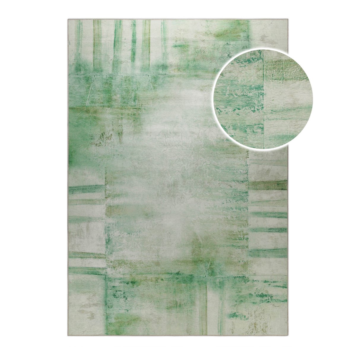 WECONhome Maui, tissé machine, coton, tapis tissé plat, certifié OEKO-TEX® (n° D20-0634) (70 x 120 cm, vert) , Maui vert multicolore, ESPRIT
