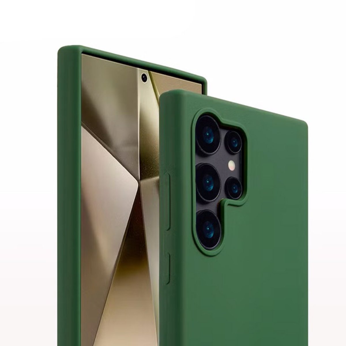 Coque Galaxy S24 Ultra antichoc + 2 vitres vert, EVETANE
