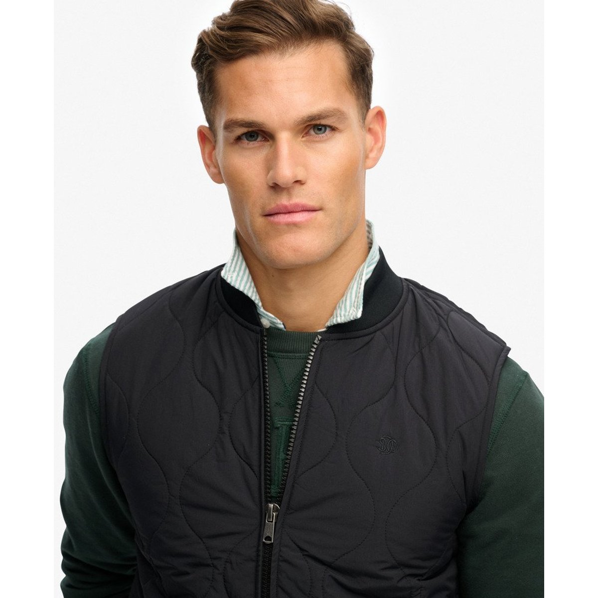 Veste sans manches Military Liner noir de jais, SUPERDRY
