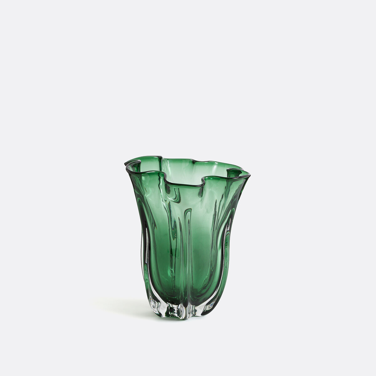 Oralia 25cm High Glass Vase green, LA REDOUTE INTERIEURS