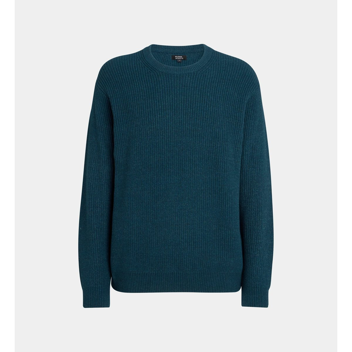 Pull rouline en coton bleu, GALERIES LAFAYETTE
