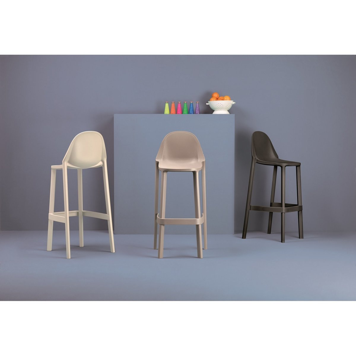 Tabouret design, PIU gris, SCAB DESIGN