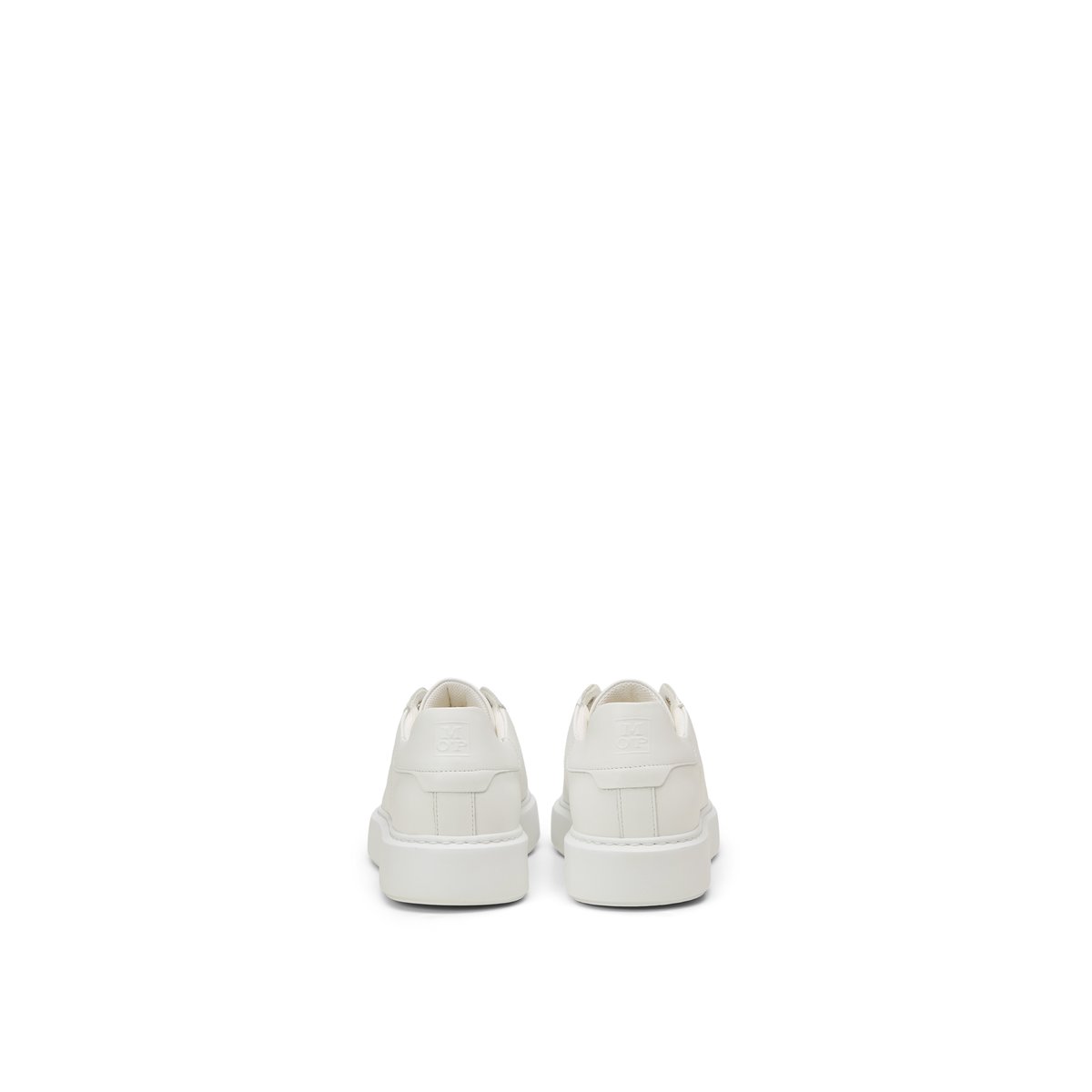 Sneaker Modèle Cedric en cuir de vache noble blanc, MARC O'POLO