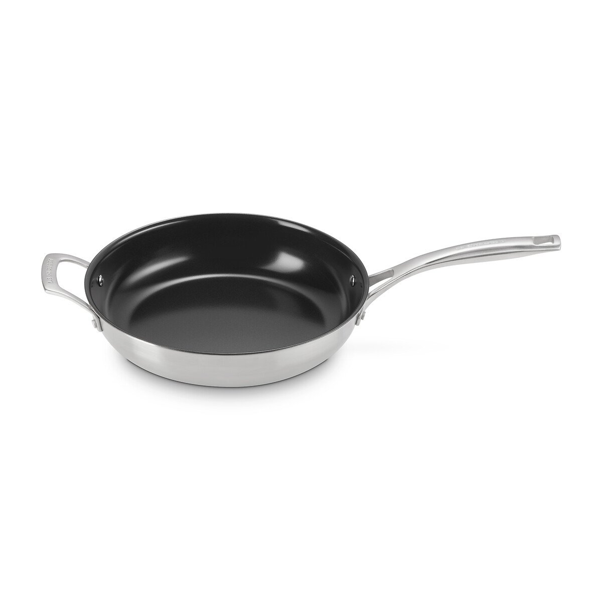 Lot de 2 Poêles Essential inox, LE CREUSET