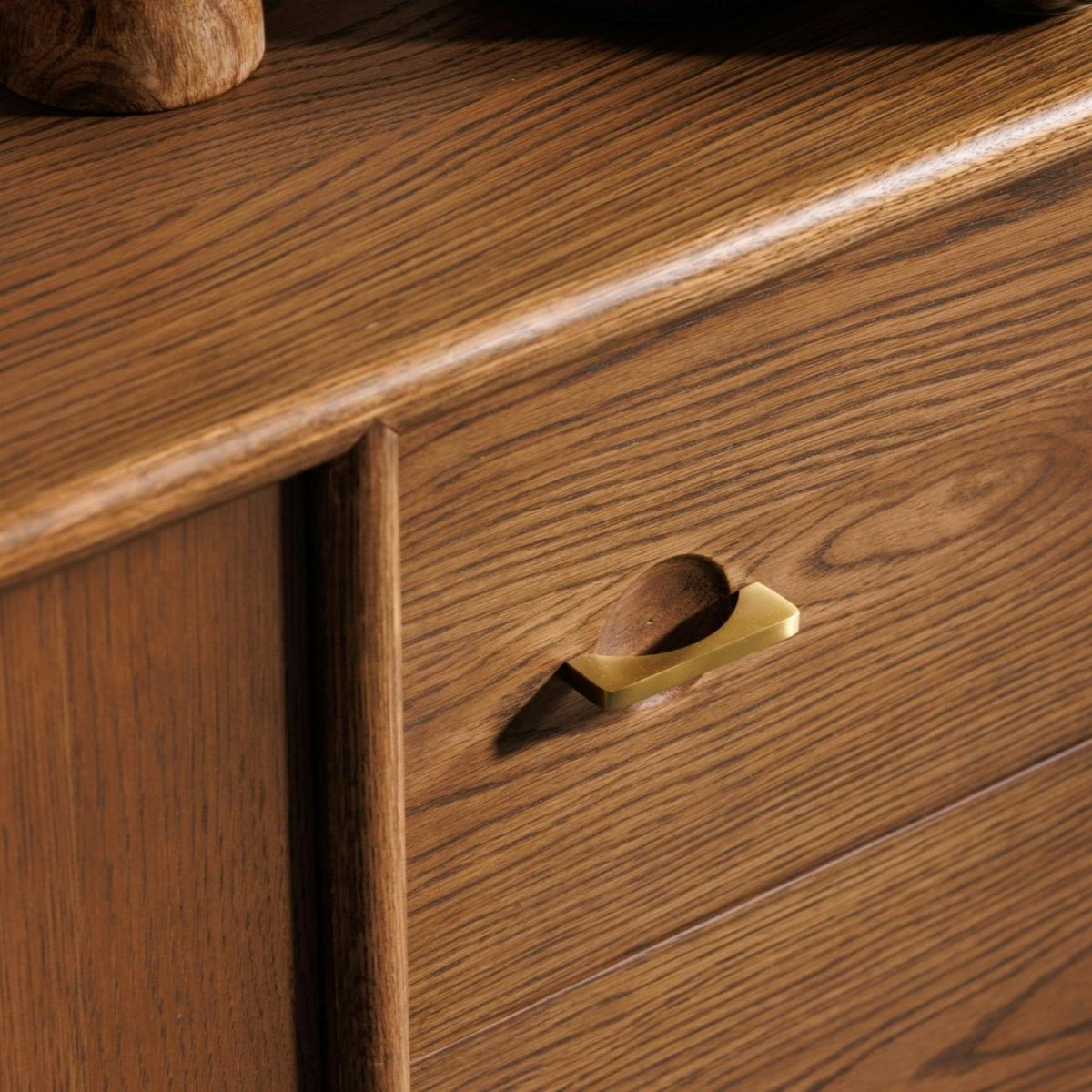 Buffet vintage en bois de chêne BRADFORD bois naturel, PIER IMPORT