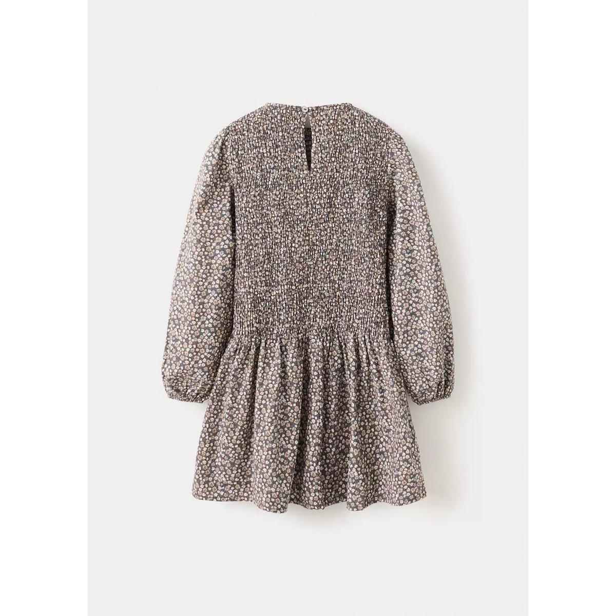 Robe à fleurs marron, MANGO KIDS