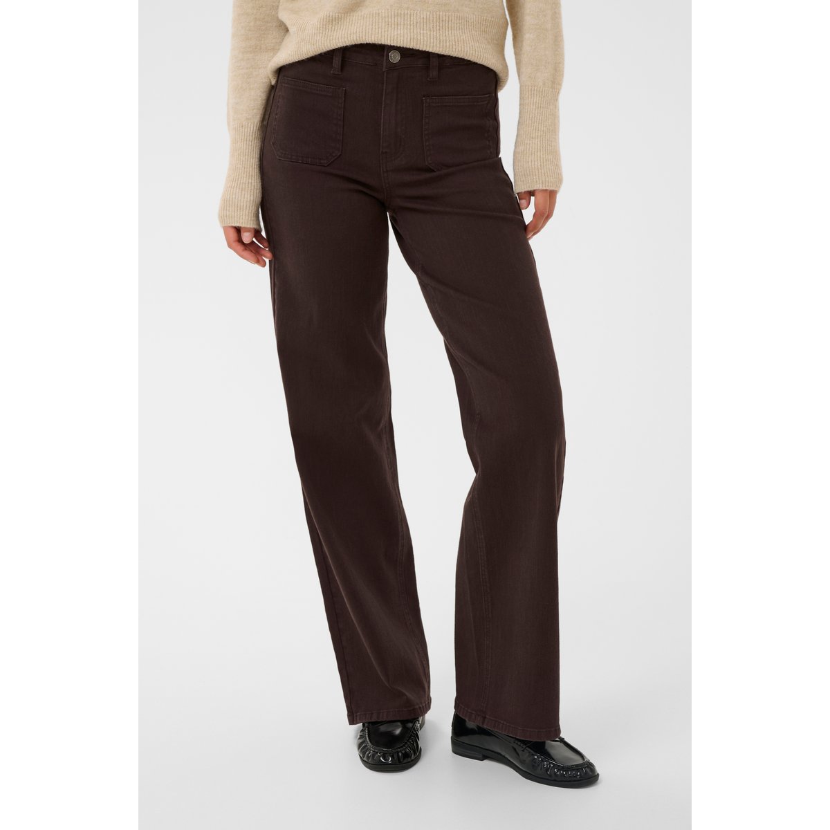 Jeans marron coffee bean, KAFFE