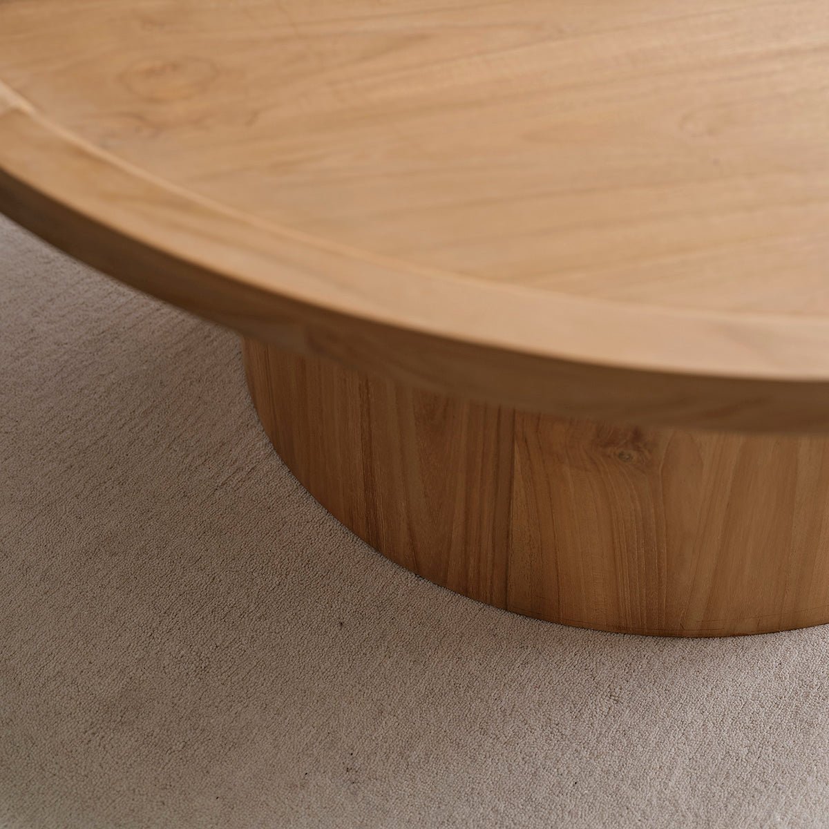 Table basse en teck massif 100 cm  ALDO naturel, BERAH GETAH