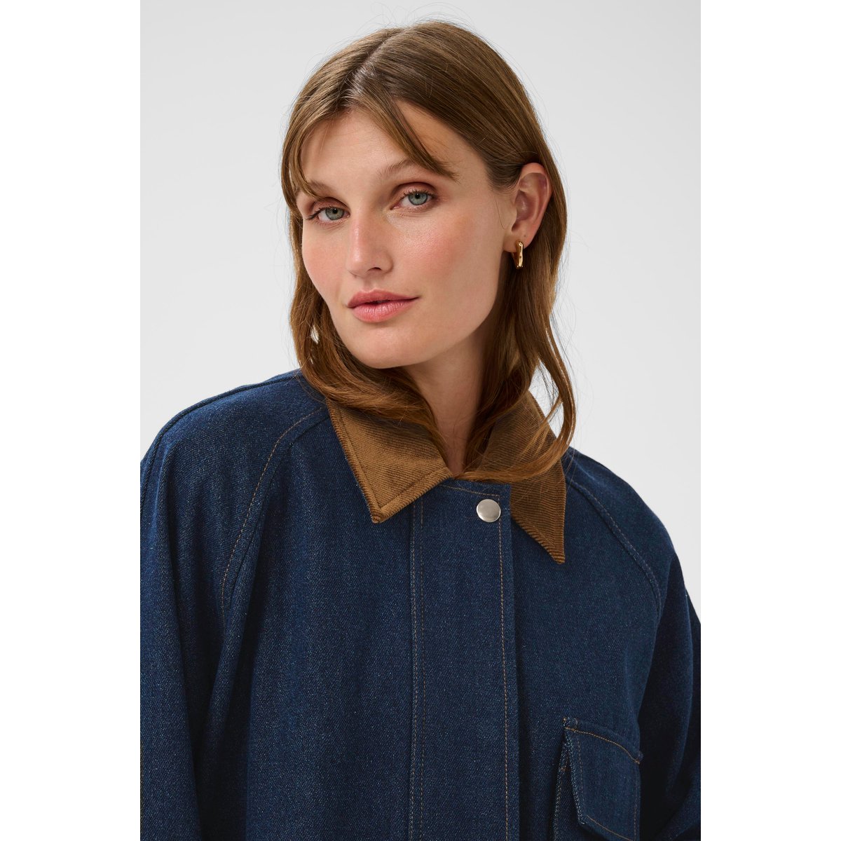 Veste d'extérieur bleu dark blue denim, SOAKED IN LUXURY