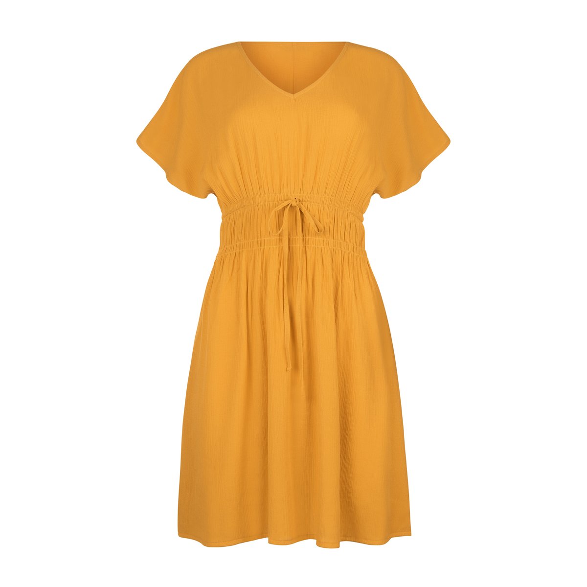 Robe de plage manches courtes KARPATHOS jaune, LISCA