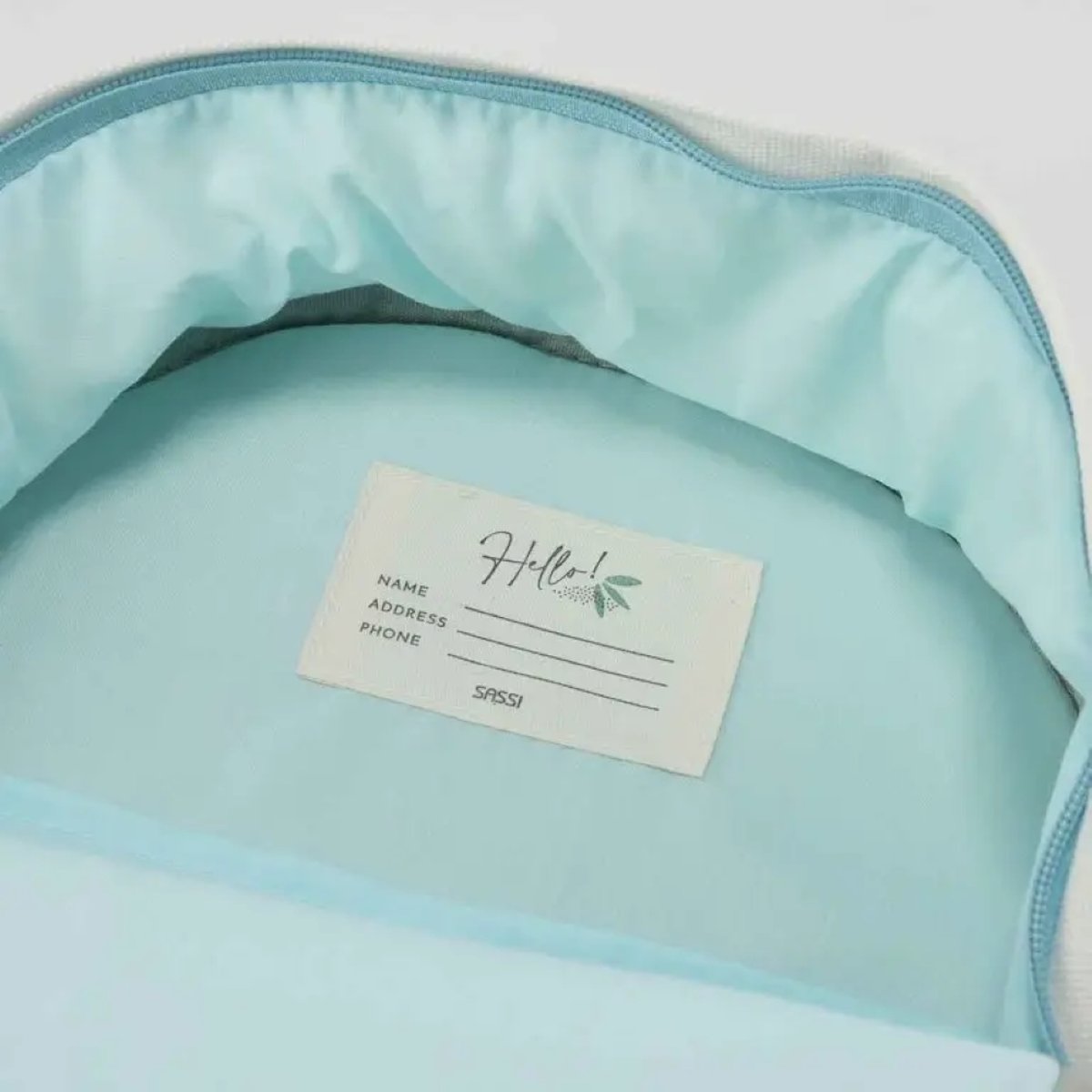Sac à dos enfant format A4 ours blanc, SASSI JUNIOR